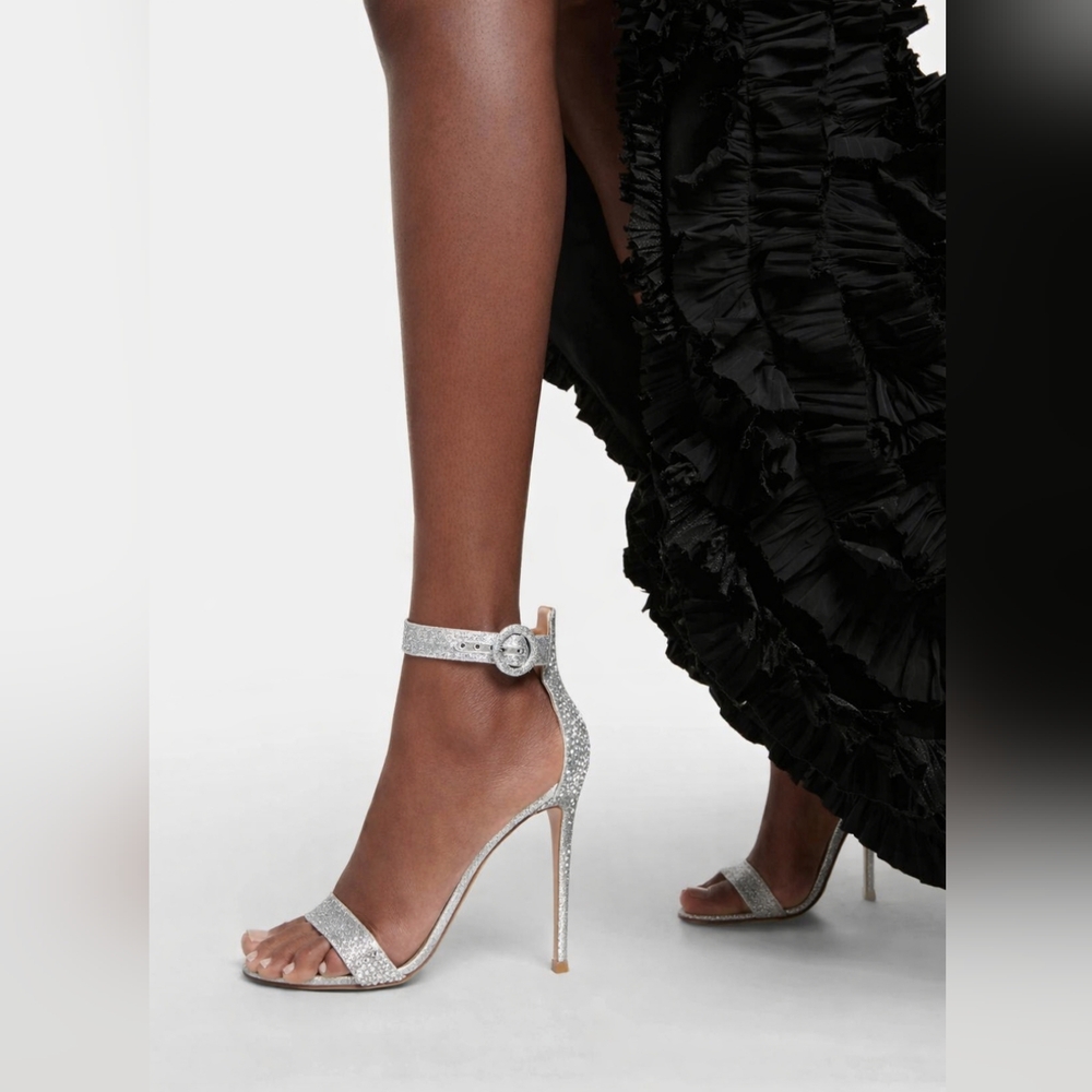 Gianvito Rossi crystal-embellished 110mm sandals 38